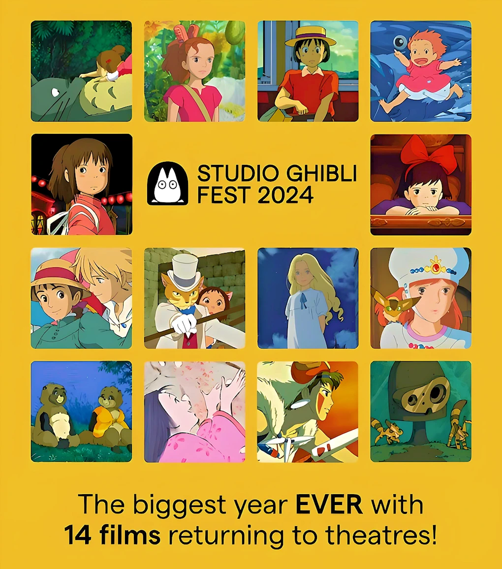 2024 Studio Ghibli Fest Event: 7th Annual Studio Ghibli Fest to Experience the Wonder of Beloved, Groundbreaking Animated Films (See Schedule) [Video]