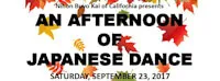 Japanese events venues location festivals 2017 An Afternoon of Japanese Dance - Six Dance Schools Performing