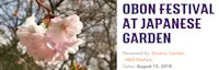 Japanese events venues location festivals 2018 Obon Festival at Japanese Garden - Albuquerque Japanese Garden at the Botanic Garden (Taiko, Japanese Food, Singing, Dancing, Floating Lanterns)