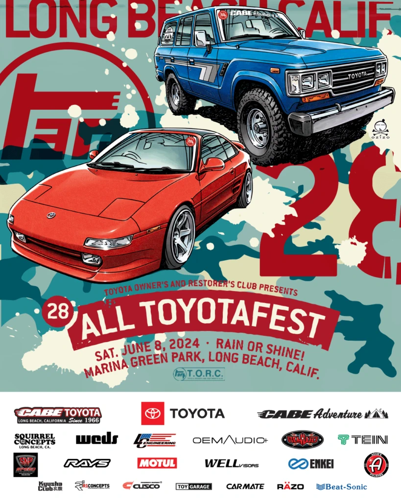 2024 - 28th Annual ALL TOYOTAFEST Event - Biggest Toyota Family Reunion Car Show in Long Beach, Over 500 1960’s to 2023 Toyota & Lexus!