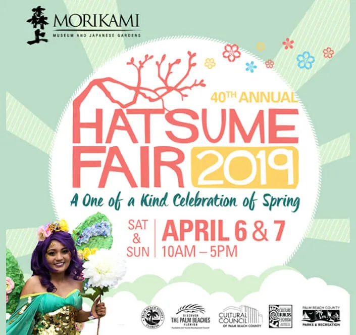 2019 - 40th Annual Hatsume Fair - One of a Kind Celebration of Spring (2 Days) Morikami (Anime, Food, Performance..) | Japanese-City.com
