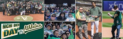 Japanese events venues location festivals 2024 Celebrate Japanese Heritage Day with Nichi Bei Day with the Oakland A's (3 Days)