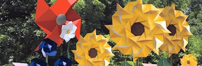 Japanese events festivals 2023 Florigami in the Garden (A Fresh Look at Paper Folding in the 21st Century with Large-Scale Origami-Inspired Metal Sculptures)