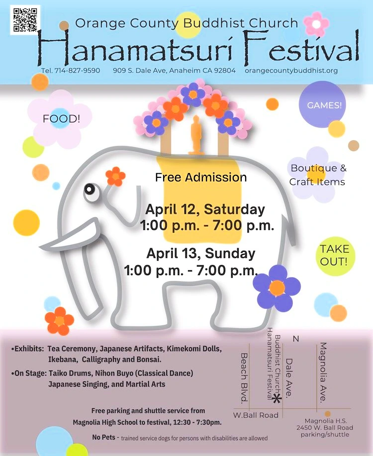 2024 Hanamatsuri Festival Event: Bringing the Japanese & American Cultures Together (Delicious Japanese Food, Taiko, Exhibits, Games..) 2 Days