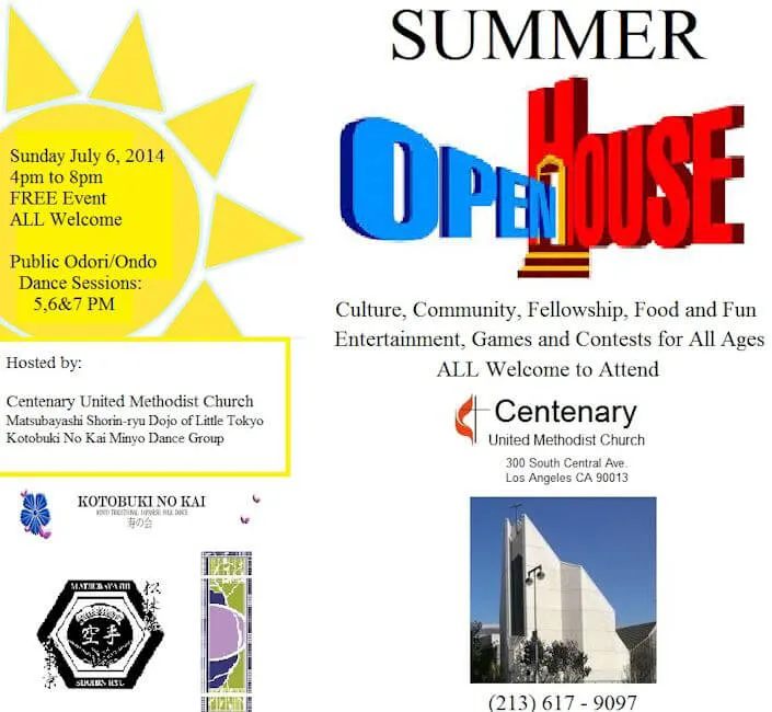 2014 Centenary's Summer Open House with Public Odori/Ondo dancing in Little Tokyo | Japanese-City.com