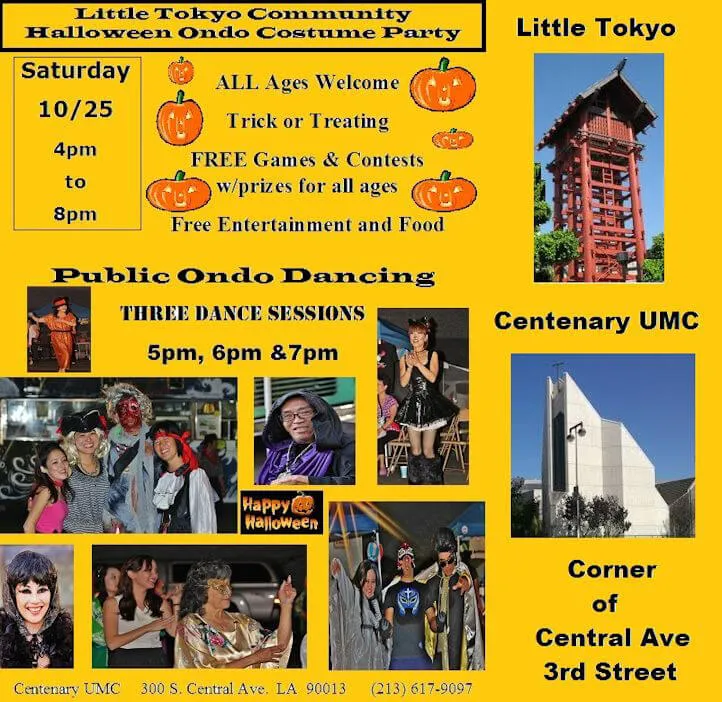 Little Tokyo Community Halloween Ondo Costume Party for ALL AGES !!! 