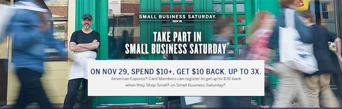 Today is Small Business Saturday - Shop Small- American Express Get up to $30 Back | Japanese-City.com