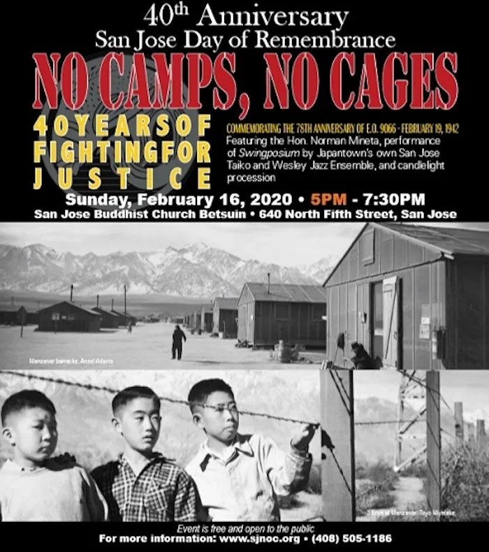 2020 - 40th Annual San Jose Day of Remembrance (Anniversary of the Signing of Executive Order 9066) | Japanese-City.com