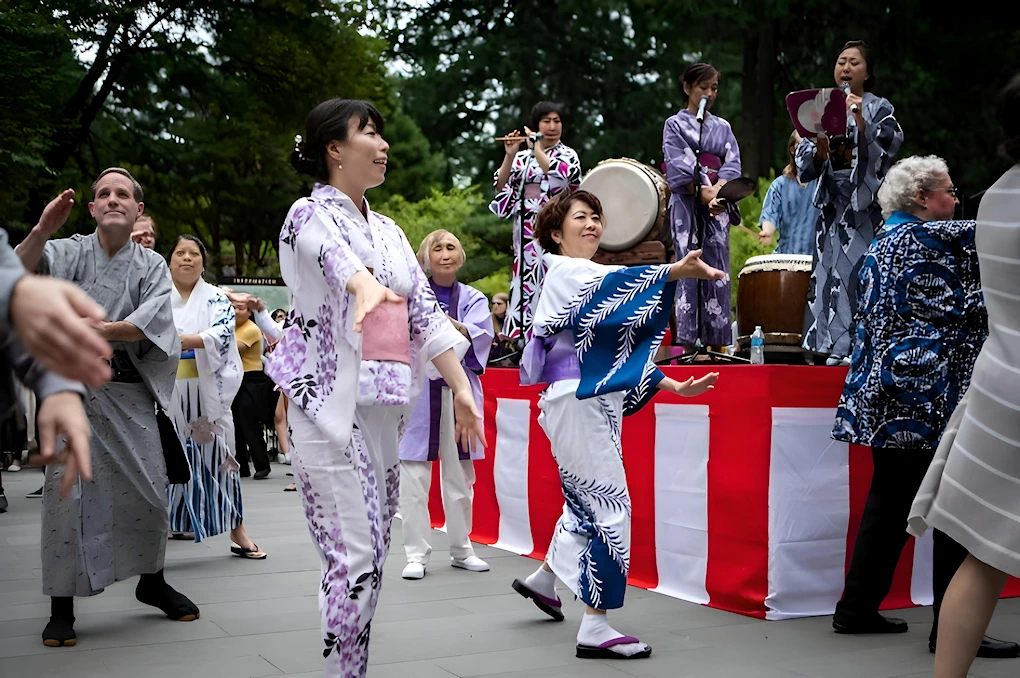 2023 Annual Bon-Odori, Summer Festival Event - Portland Japanese Garden (Live Taiko, Bon Odori-Come to Learn the Dance)