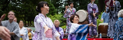 Japanese events venues location festivals 2023 Annual Bon-Odori, Summer Festival Event - Portland Japanese Garden (Live Taiko, Bon Odori-Come to Learn the Dance)