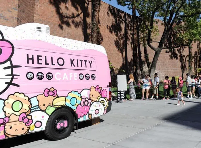 Hello Kitty Cafe Truck - Westfield Galleria at Roseville (Serving Pastries, Cakes & Doughnuts, Cookies, Shirts, etc.)