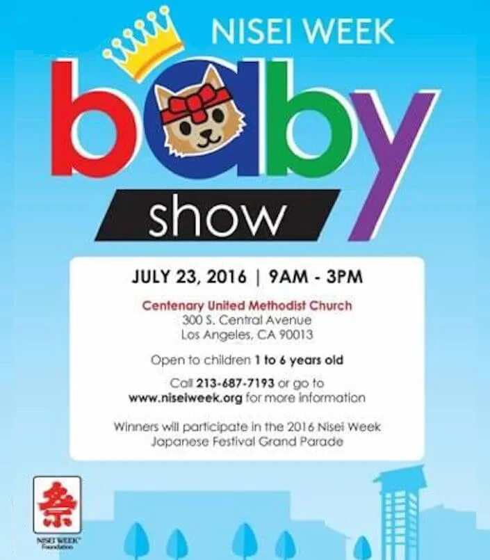 2016 Nisei Week Baby Show July 23rd in Little Tokyo, DTLA