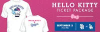 Japanese events venues location festivals Join the Dodgers as they Play Host to Hello Kitty on Friday, September 2 - Dodgers Hello Kitty T-shirt