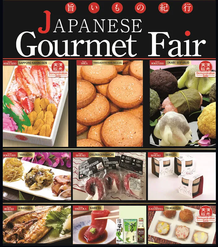 2019 Japanese Gourmet Fair Event (Torrance, Costa Mesa) Delicious Gourmet Food, Snacks From all Over Japan, Premium Seafood Bento Boxes..