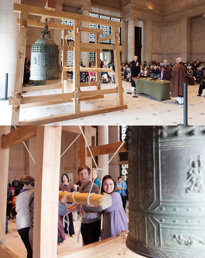 37th Annual Japanese New Year's Bell-Ringing Ceremony Event (Purifying Rings of a 16th-Century Japanese Temple Bell)