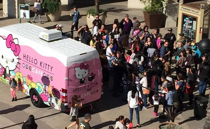 2018 Hello Kitty Cafe Truck - San Diego Appearance