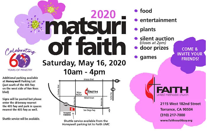2020 Annual Matsuri of Faith Festival - Lot of Food, Taiko, Children's Games & Live Entertainment, Hula.. (Saturday)
