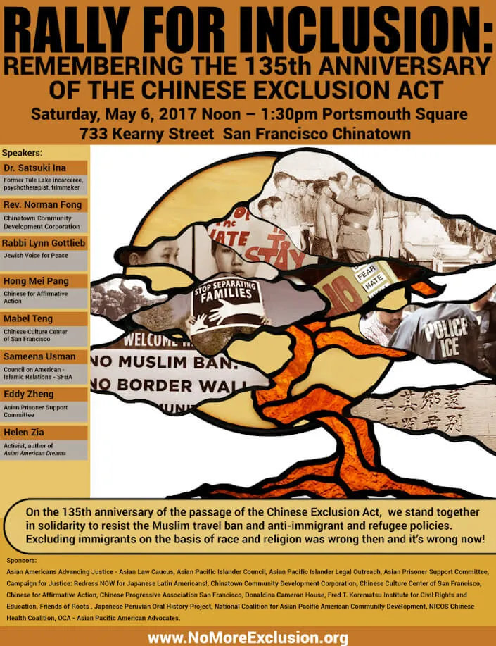 2017 Nikkei Stand Up at the Rally for Inclusion - Remembering the 135th Anniversary of the Chinese Exclusion Act | Japanese-City.com