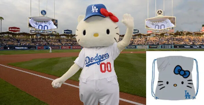 2018 - Join Hello Kitty at the Dodgers game on Tuesday, August 21!