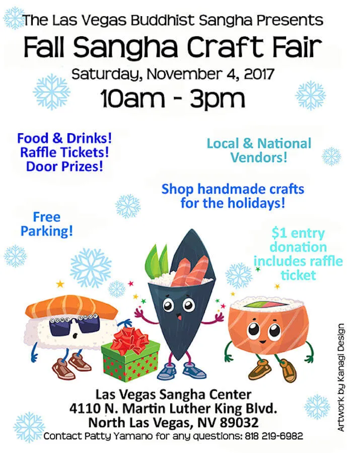 2017 Fall Sangha Craft Fair (Jewelry, Handbags, Stocking Stuffers, Amazing Smelling Candles & Soaps, Hawaiian Crafts, Pet Gifts, Quilts & More!) | Japanese-City.com