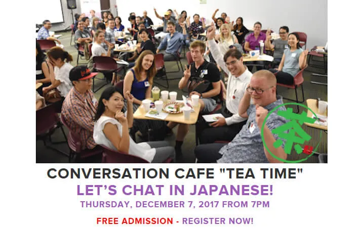 Tea Time - Casual Conversation Cafe - Enjoy Japanese Snacks & Tea While You Chat with Native Japanese Speakers. All Levels Welcome! | Japanese-City.com