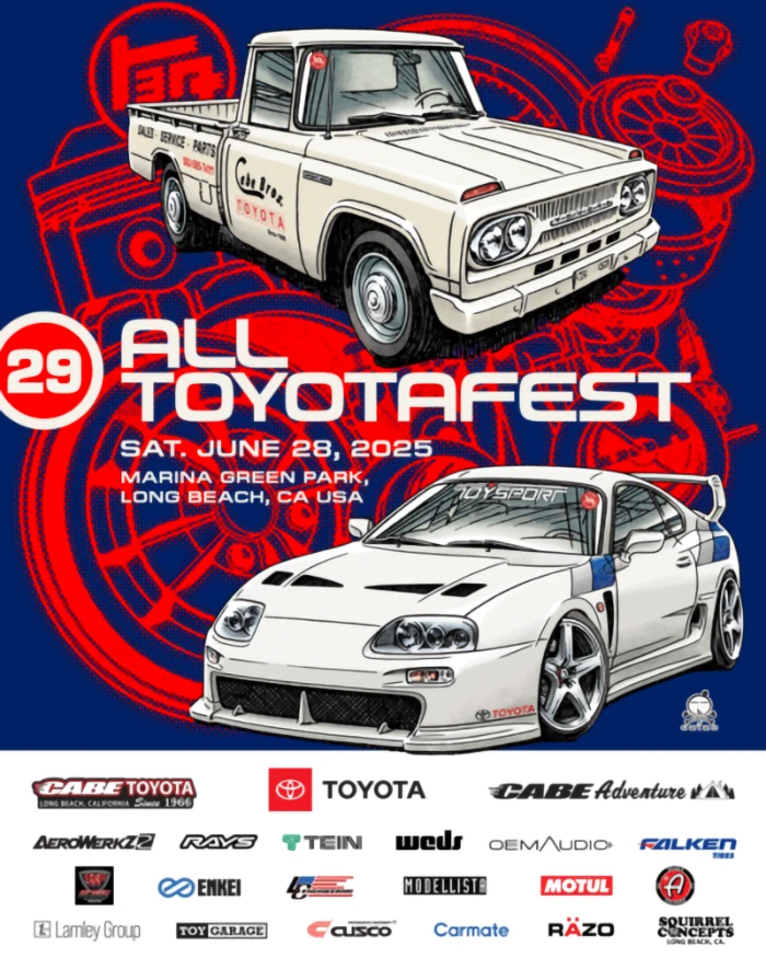 2025: 29th Annual ALL TOYOTAFEST Event - Biggest Toyota Family Reunion Car Show in Long Beach, Over 500 1960’s to 2023 Toyota & Lexus!
