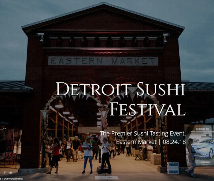 2018 Detroit Sushi Festival - Taste & Sample Some of the Region’s Best Sushi (10+ Sushi Vendors)