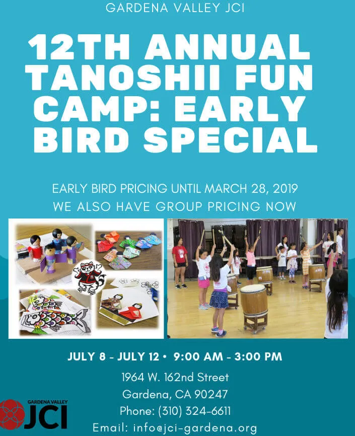 2019 - GVJCI's 12th Annual Tanoshii Fun Camp -  Learn Japanese American Culture & Heritage Through Hands-On Activities