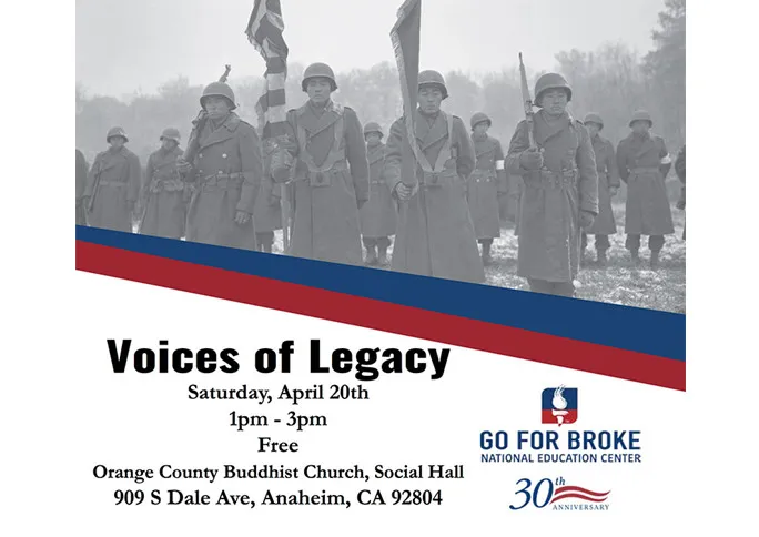 2019 Voices of Legacy - Orange County Buddhist Church Social Hall - Go For Broke National Education Center