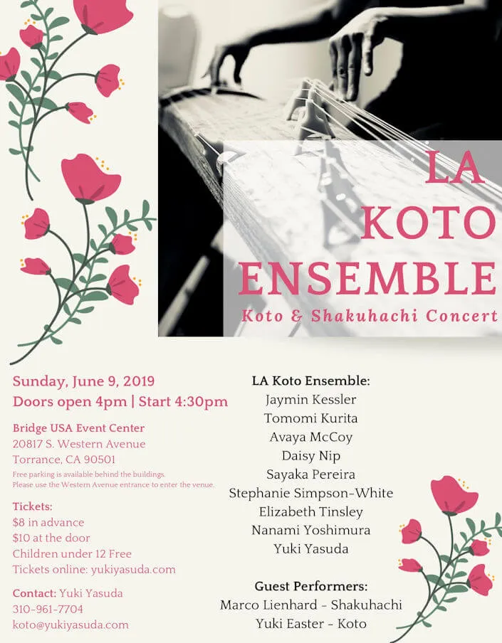 2019 LA Koto Ensemble Concert - Japanese Traditional Music