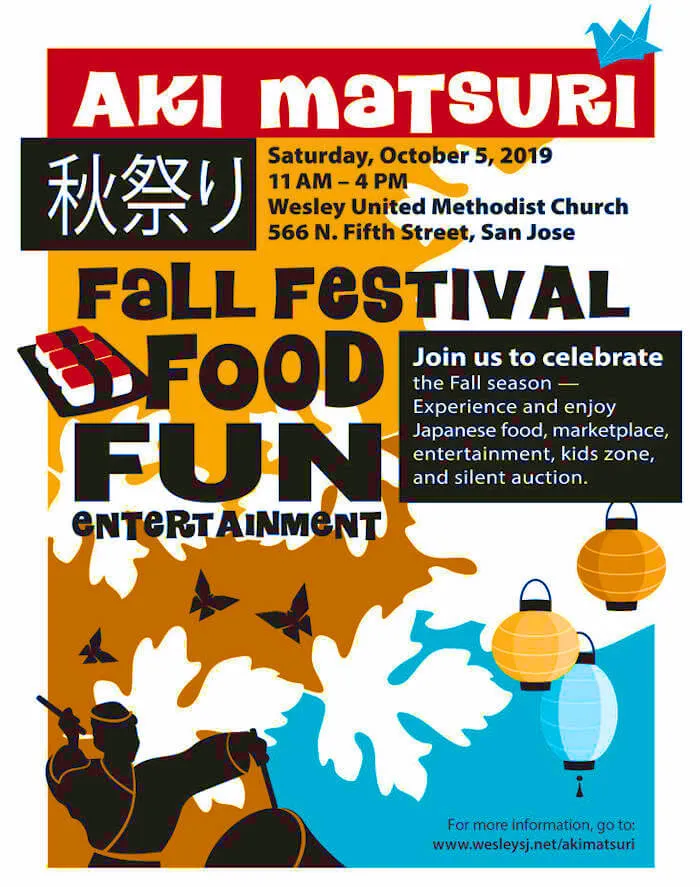 2019 Aki Matsuri/Fall Festival - Entertainment, BBQ Chicken Teriyaki, Sushi & Udon Noodles, San Jose Taiko.. | Japanese-City.com