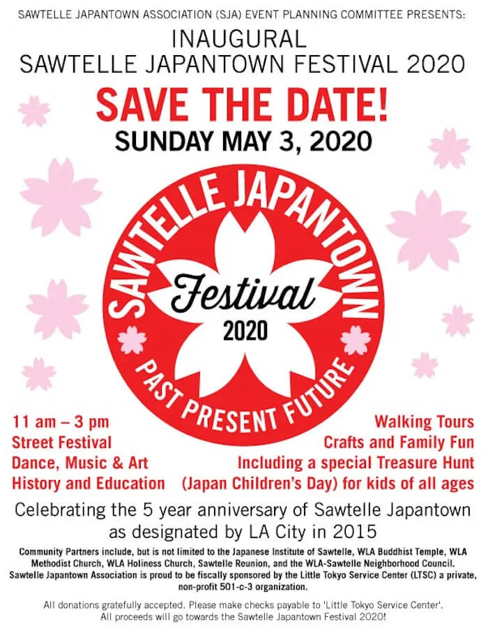 Sawtelle Japantown Festival 2020 (5th Year Anniversary) Street Festival, Dance, Music, Art, Walking Tours.. 