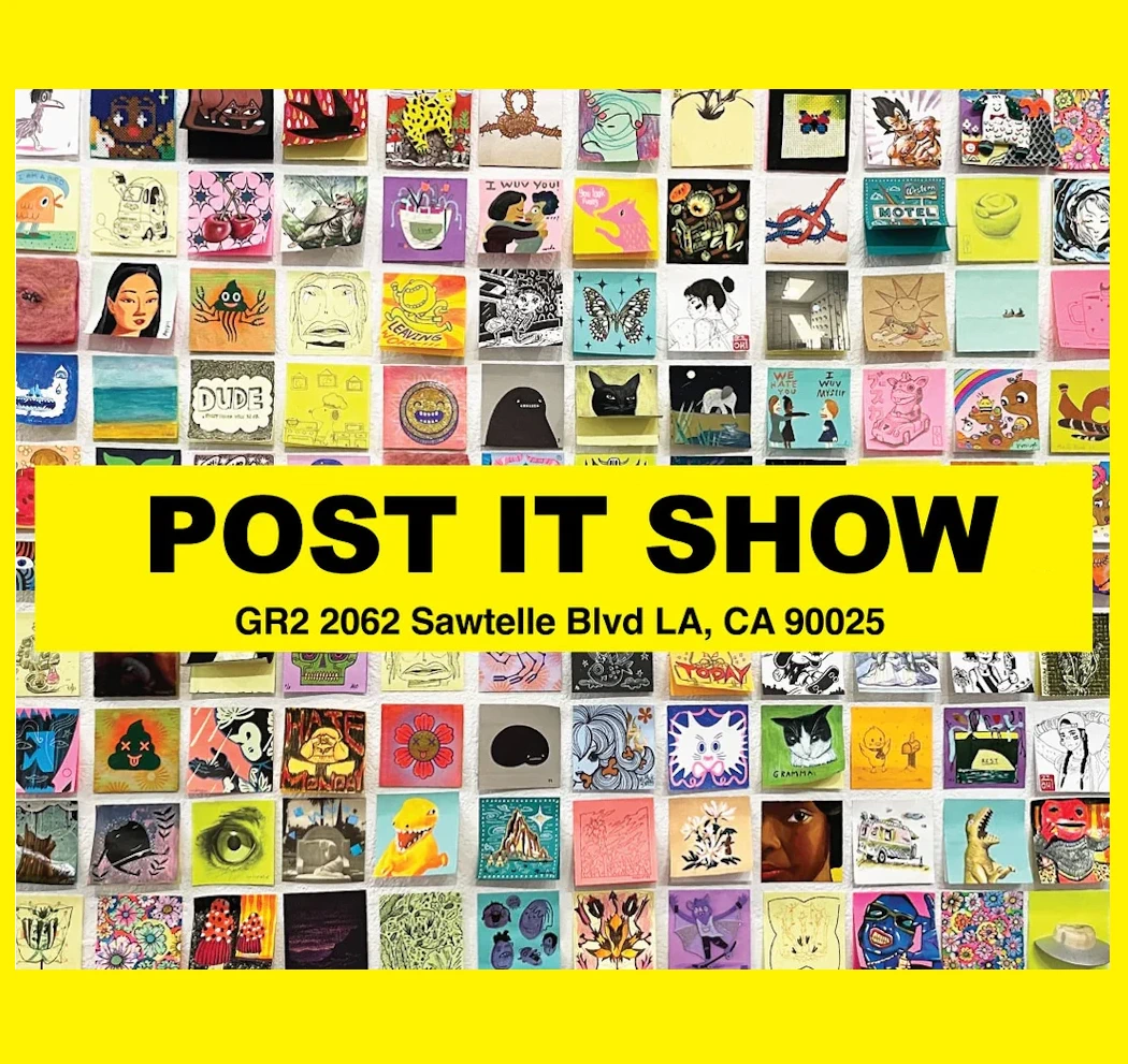 2024: 20th Annual Post-it Show (A Group Exhibition at GR2 Gallery) Giant Robot, Sawtelle Japantown (Dec 7 - 15, 2024) | Japanese-City.com