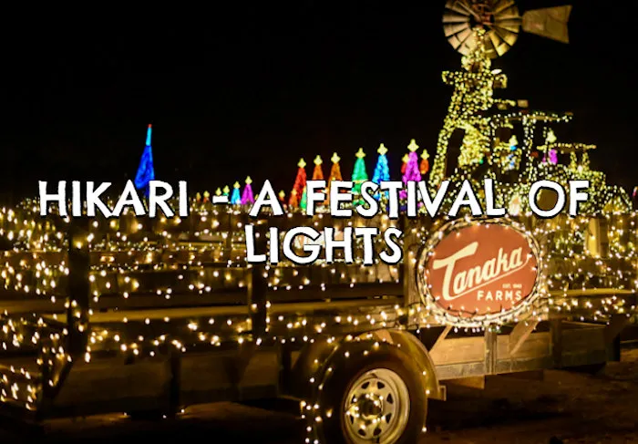 2021 'Hikari - A Festival of Lights' Event: Tanaka Farms, Irvine (Nov. 26 - Dec. 30, 2021)