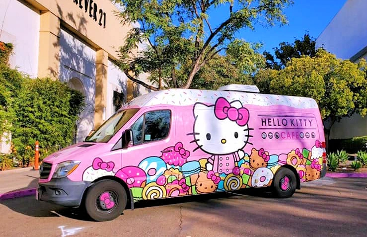 2024 Hello Kitty Truck West, Fashion Valley San Diego, CA (Pick-Up Supercute Treats & Merch, While Supplies Last!)