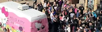 2022 Hello Kitty Cafe Truck Event - San Jose - Santana Row (Hello Kitty Cakes, Donuts, Macarons and Other Sweets!  Hello Kitty Super Cute Merch!)