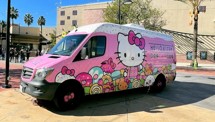 2023 Hello Kitty Truck West, Marketplace at Factoria Event, Bellevue, WA (Pick-Up Super-Cute Treats & Merch, While Supplies Last!)