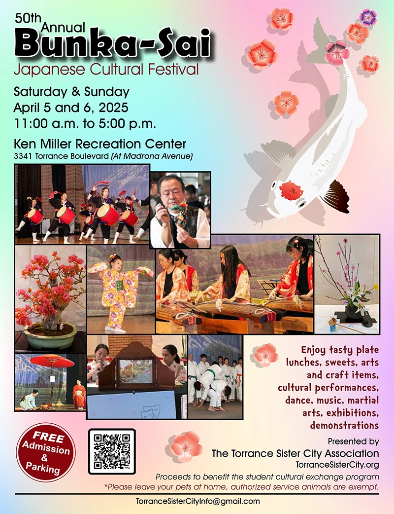 2023 Annual Holiday Tea & Japan Culture Day Event - Live Performances,  Food, Koto, Taiko, Art of Stick Fighting, Japanese Calligraphy, Bonsai..