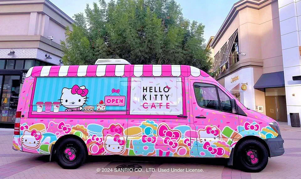 2024 Hello Kitty Truck West, Broadway Plaza Event, Walnut Creek, CA (Pick-Up Super-Cute Treats & Merch, While Supplies Last!)