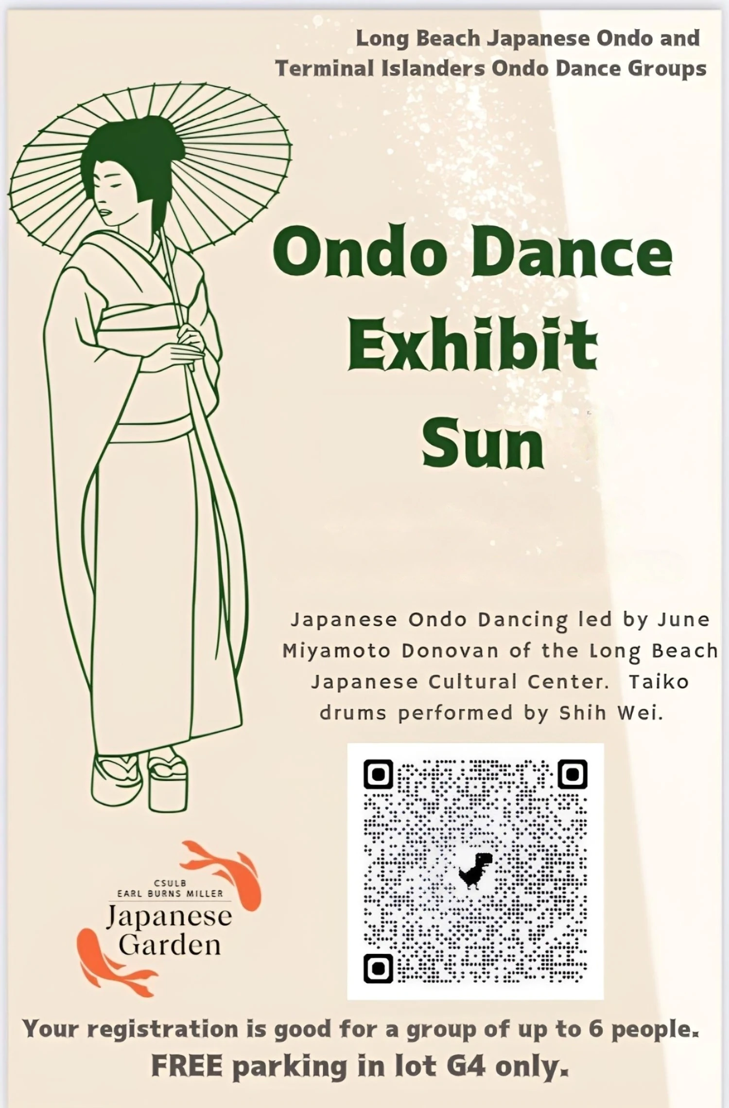 2023 Long Beach Ondo Dance Exhibit (Dancing Starts: 11am, 11:45 am, 12:30 pm) Japanese Ondo Dancing Led by June Miyamoto Donovan 