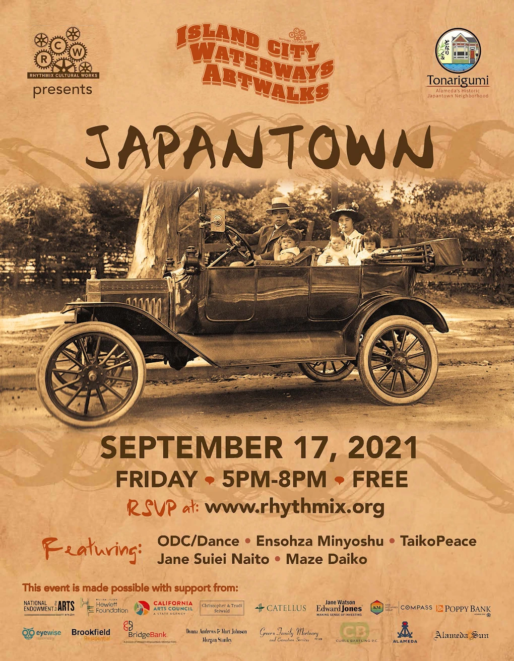 2021 Alameda's Historic Japantown Art Walk (Music & Dance Performances at Three of the Historical Alameda Japantown Locations) | Japanese-City.com