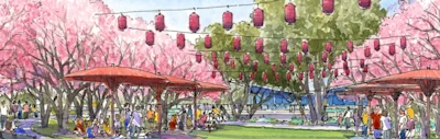 Japanese events venues location festivals The Hanami Line at Robert T. Matsui Park: Sacramento’s First Cherry Blossom Park (Opens in 2024)