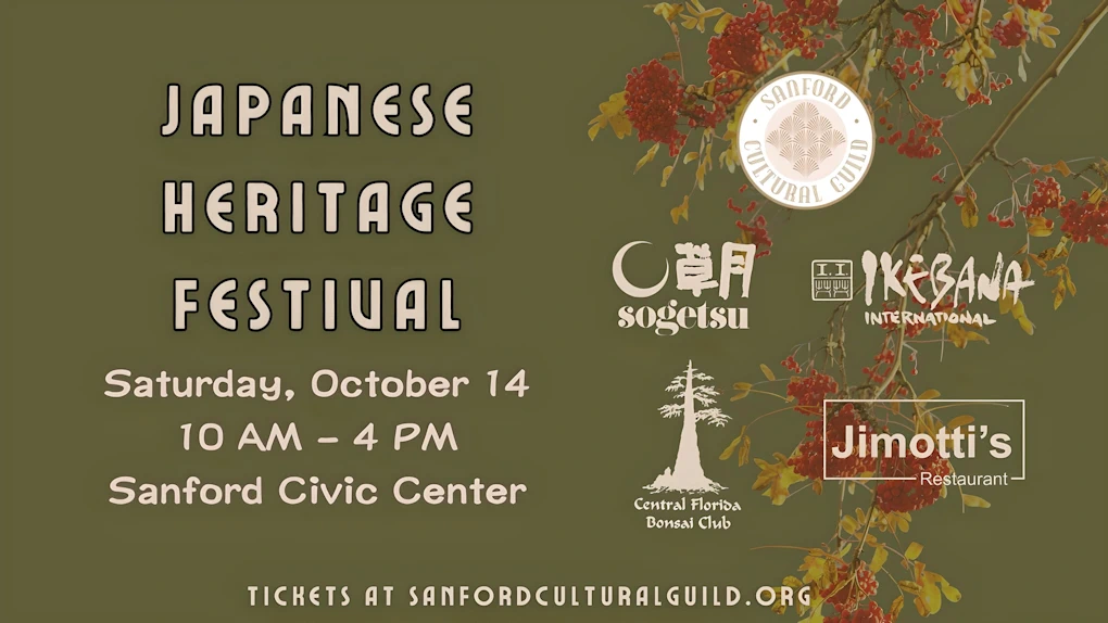 2023 Japanese Heritage Festival (Japanese Traditional Art, Music, & Cultural Exhibits, Tea Ceremony, Origami..) Sanford Civic Center
