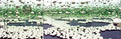 2023 Yayoi Kusama Infinity Mirrored Room-Let’s Survive (Visitors Do Not “View” It But “Experience” It) Sep 14-May 5, 2024