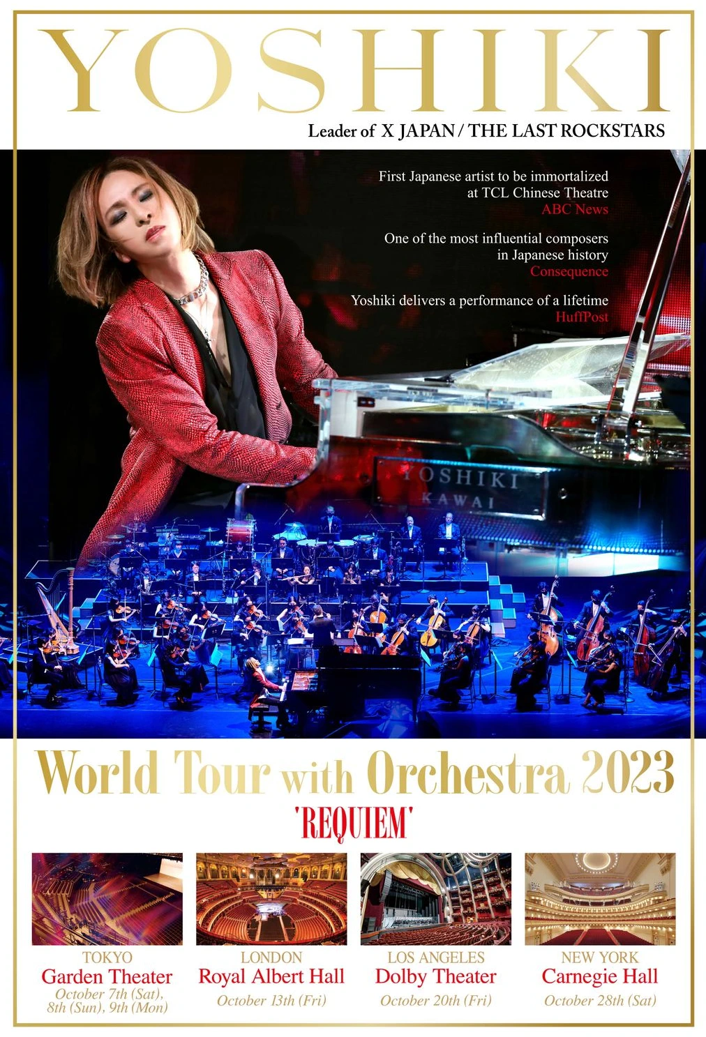 2023 - Yoshiki Classical 10th Anniversary World Tour with Orchestra 2023 'REQUIEM' 