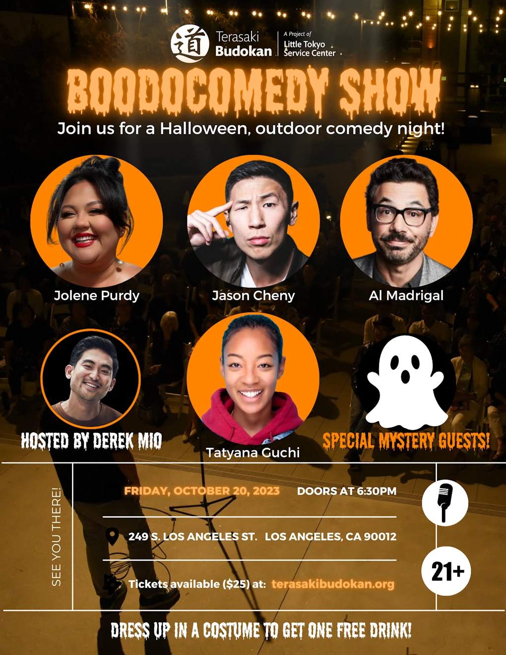 2023 - 4th Annual BOOdoComedy Show - Terasaki Budokan (Outdoor Fundraising Comedy Night) | Japanese-City.com