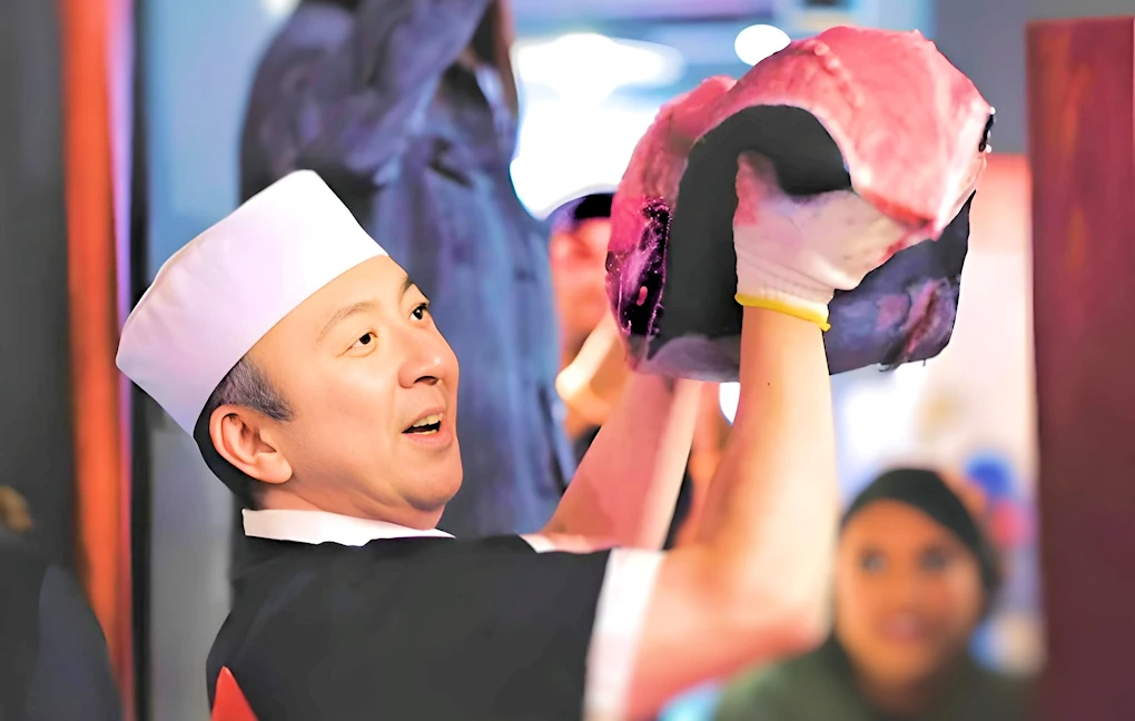 2023 Tuna Cutting Show, Japan Village (Witness the Skillful Hands of Expert Chefs as they Showcase the Meticulous Art of Cutting and Preparing Tuna)