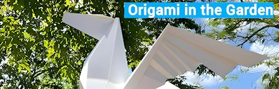 2024 Origami in the Garden at Mounts Botanical Garden (20 Larger-than-Life Sculptures Merging Art & Nature)