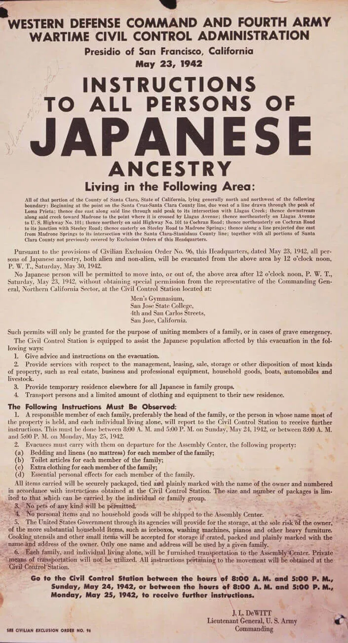 2025 Executive Order 9066 (Description) - February 19, 1942 is a Significant Date for the Japanese American Community