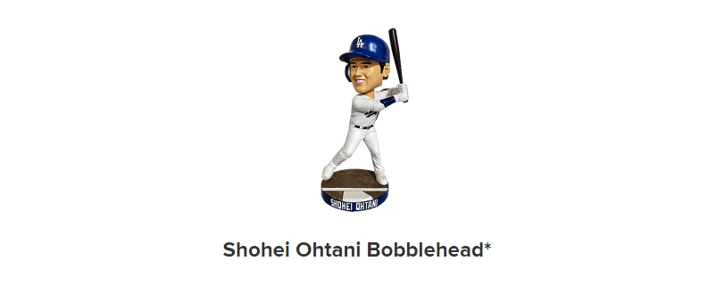 2024 Shohei Ohtani Bobblehead* at Dodger Stadium (Fans Who Buy Special Ticket Package Will Get a Shohei Ohtani Bobblehead) Use Dodger Link!